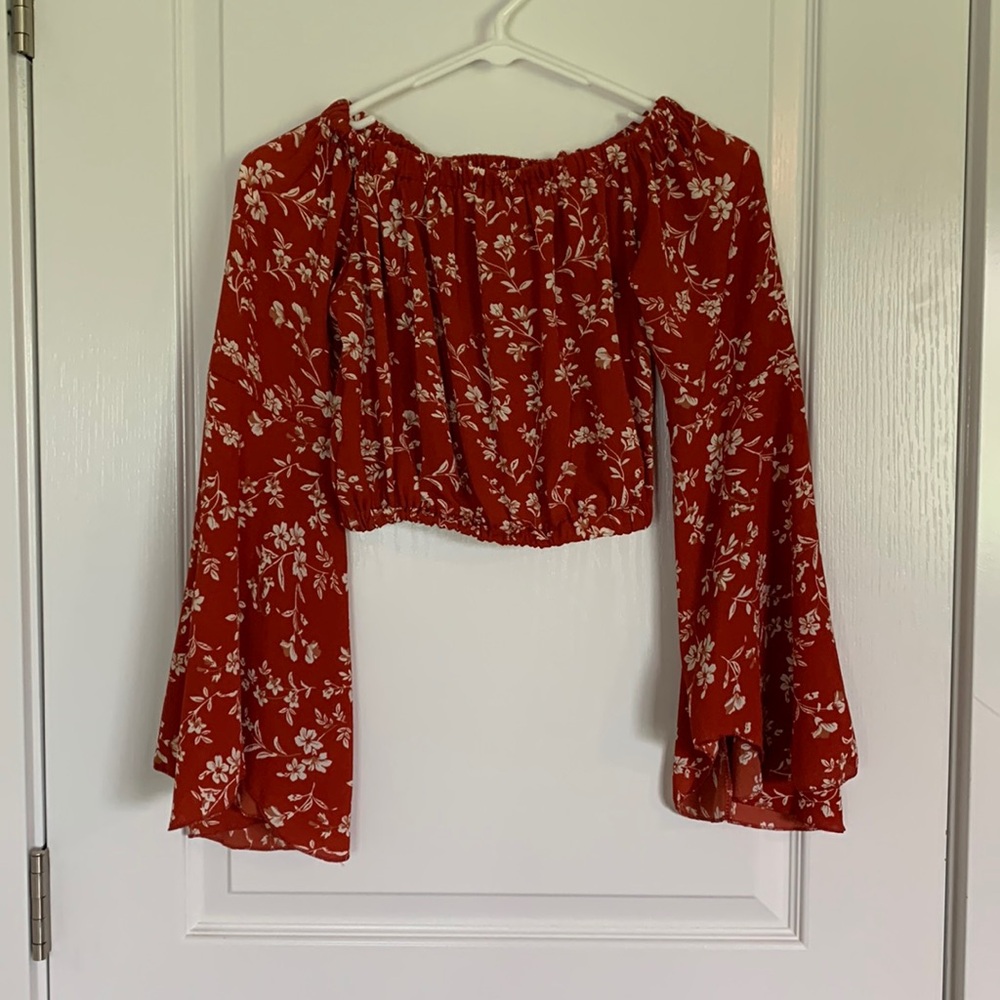 Off the shoulder crop top